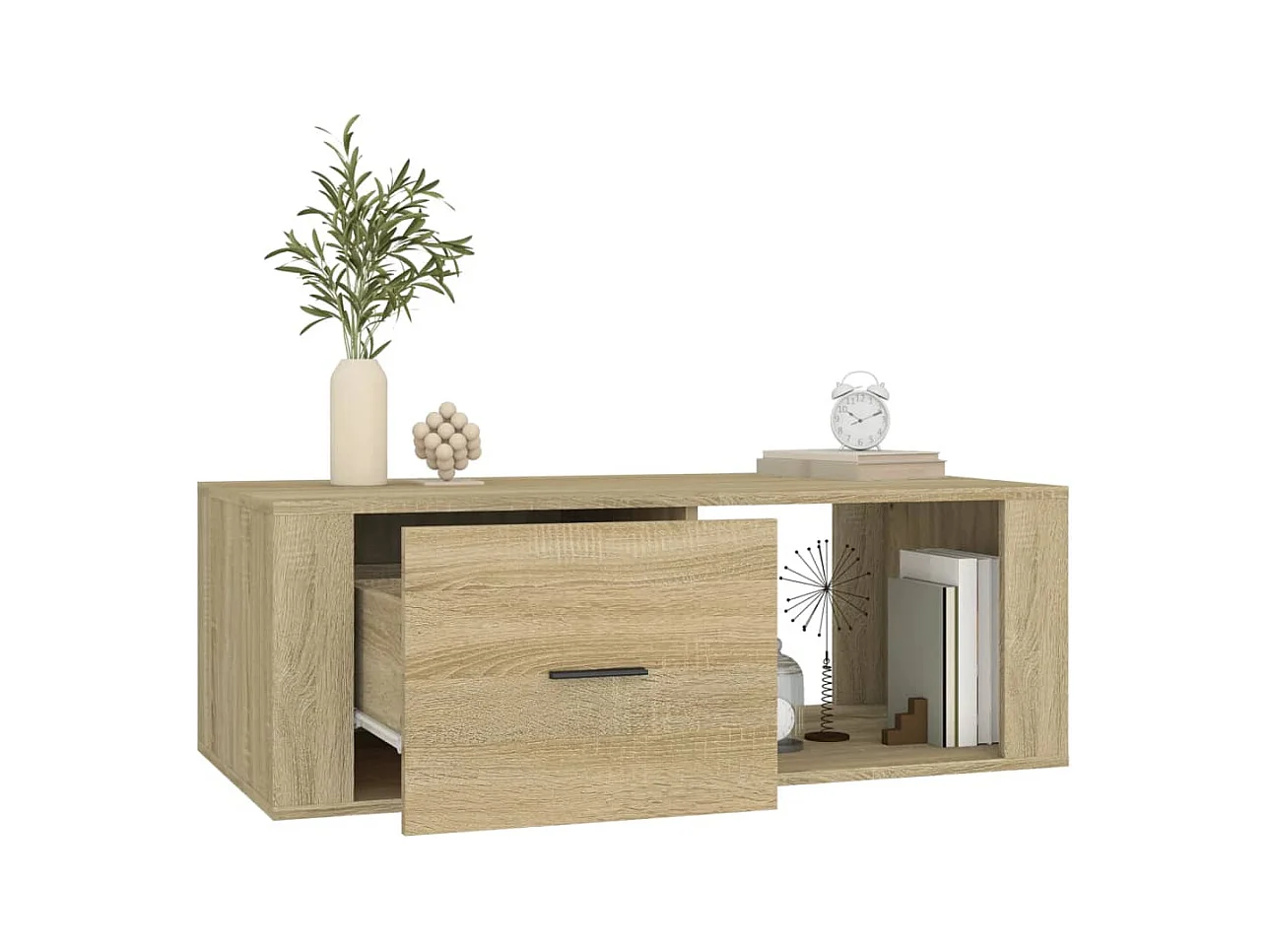 Table basse Chêne sonoma 100x50,5x35 cm Bois d'ingénierie
