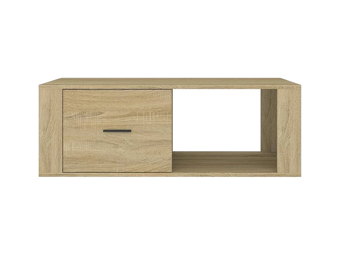 Table basse Chêne sonoma 100x50,5x35 cm Bois d'ingénierie