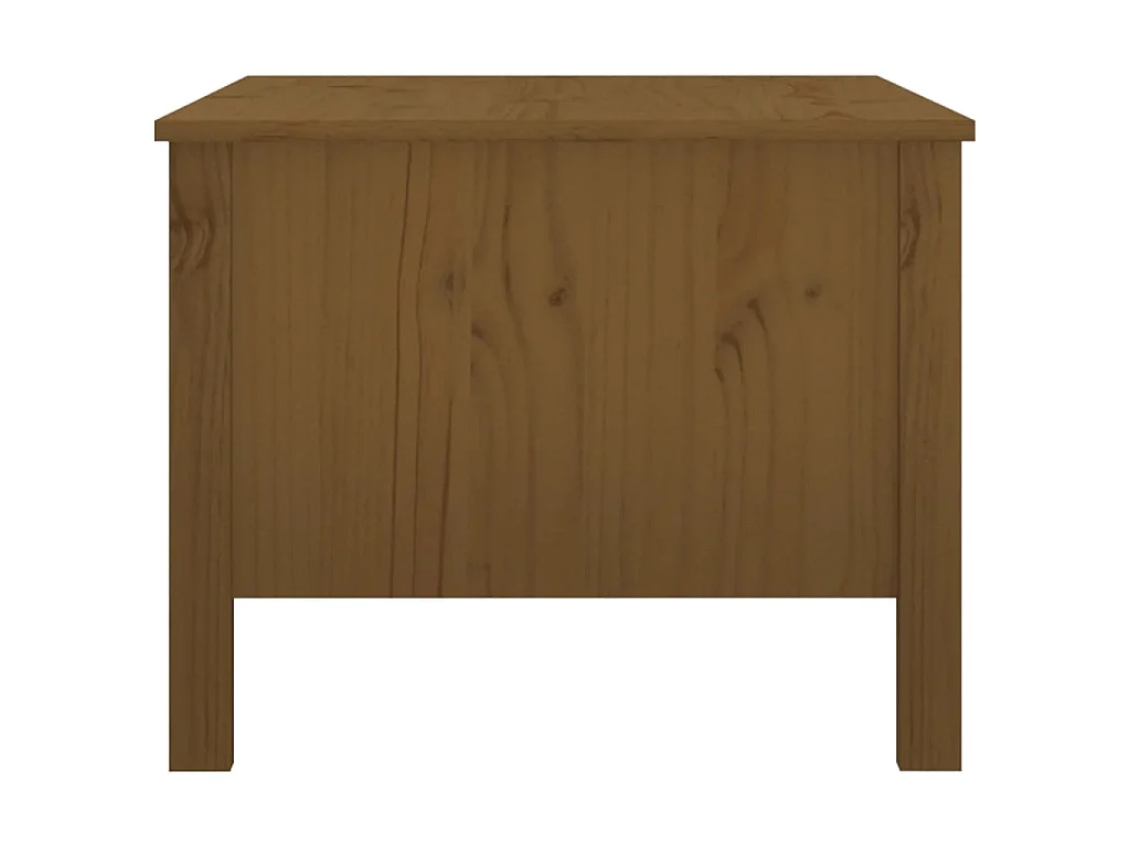 Table basse Marron miel 100x50x40 cm Bois massif de pin
