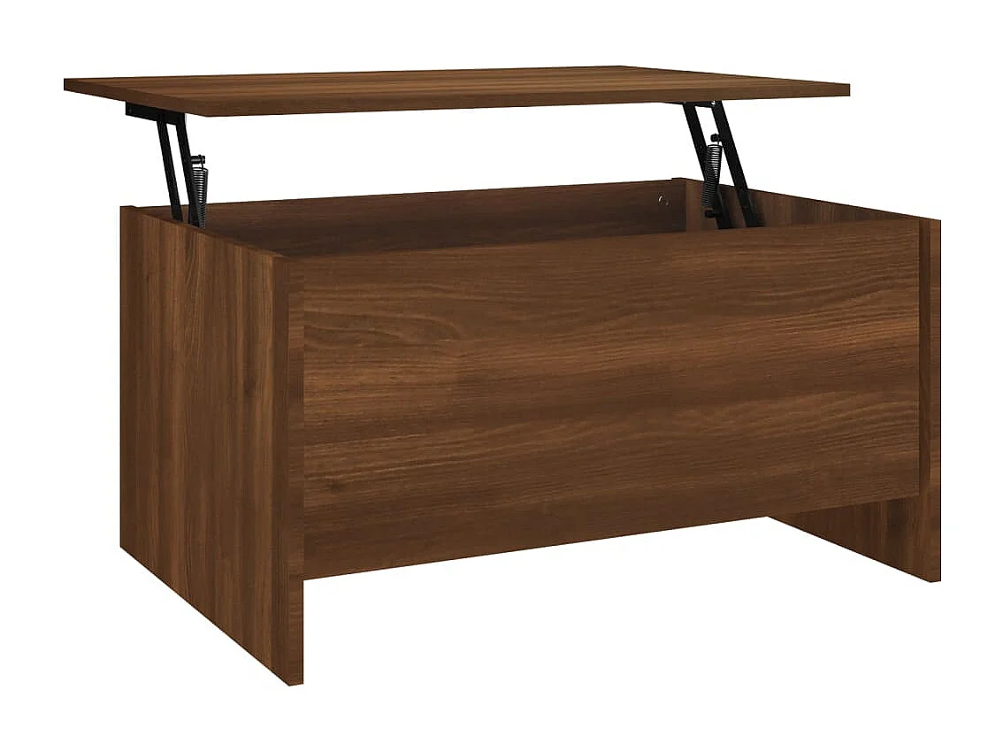 Table basse Chêne marron 80x55,5x41,5 cm Bois d'ingénierie
