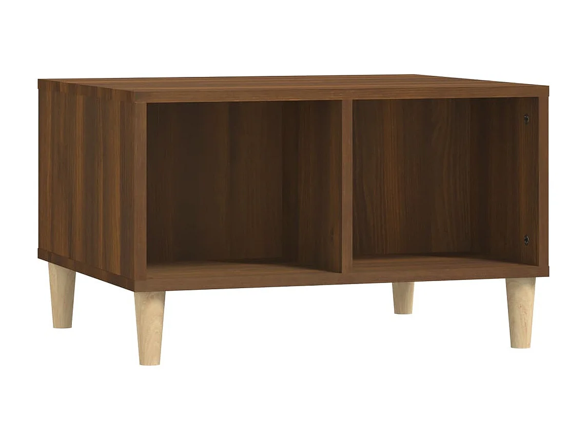 Mesa de centro 60x50x36,5cm derivados madeira carvalho castanho