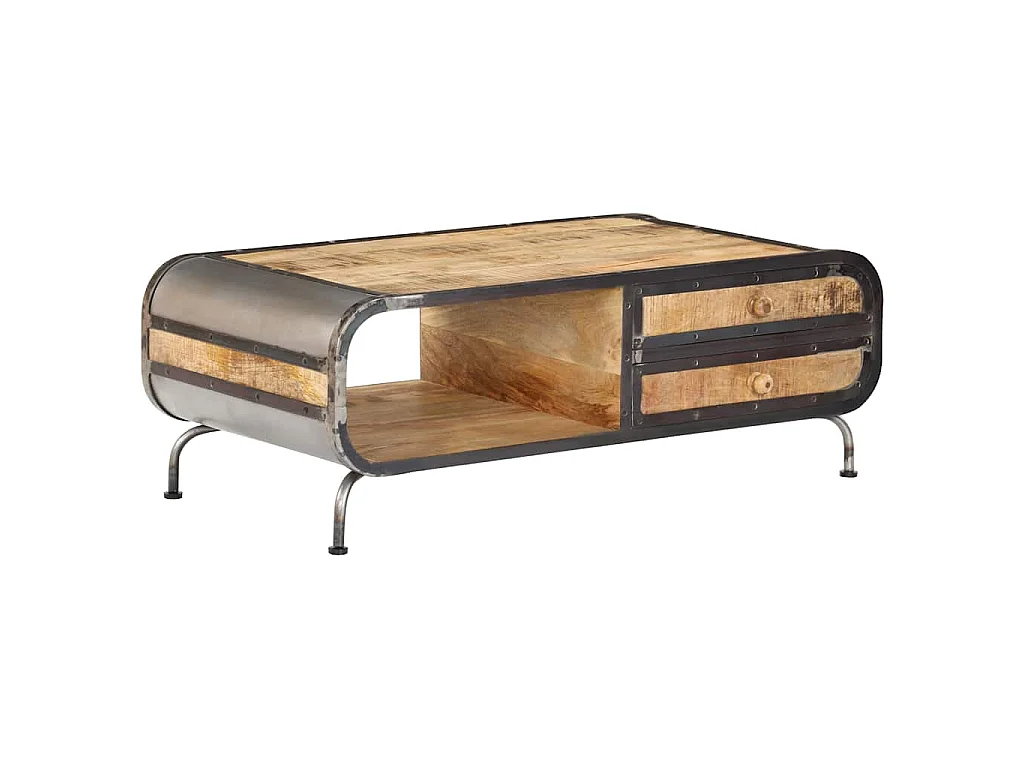 Salontafel 100x50x35 cm massief mangohout