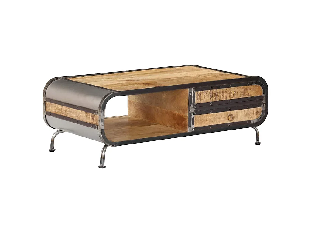 Salontafel 100x50x35 cm massief mangohout