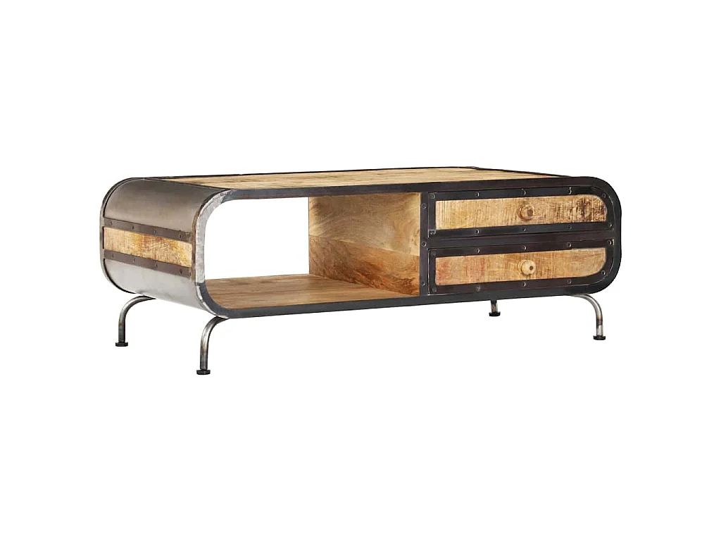 Salontafel 100x50x35 cm massief mangohout