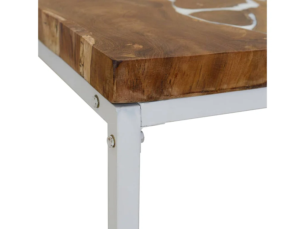 Table basse Teck Résine 110x60x40 cm