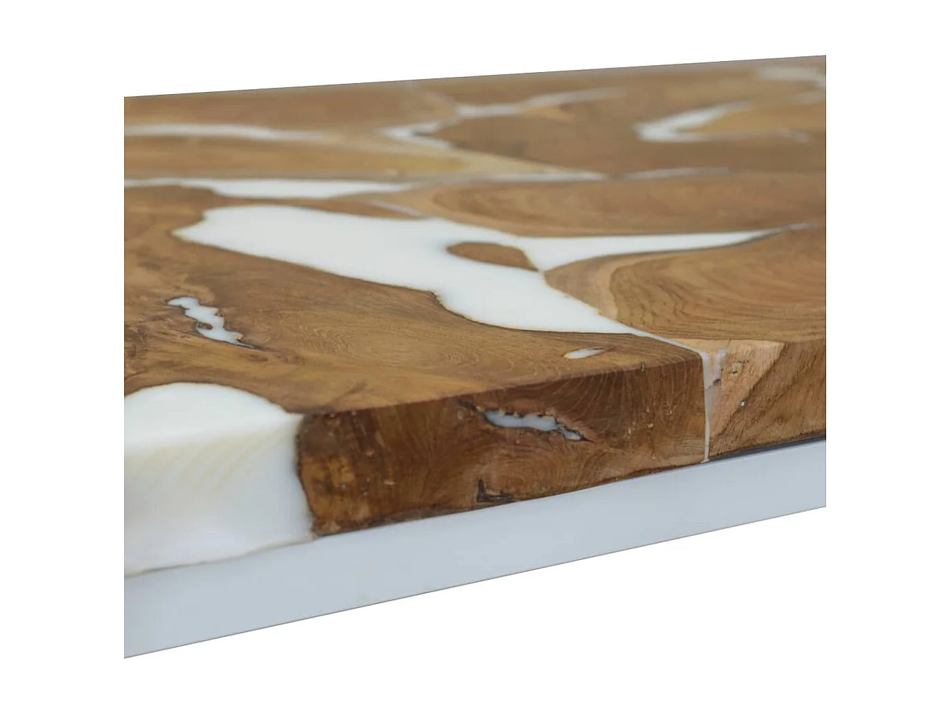 Table basse Teck Résine 110x60x40 cm