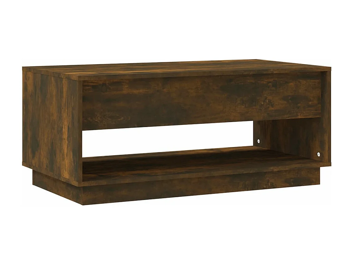 Table basse Chêne fumé 102,5x55x44 cm Bois d'ingénierie