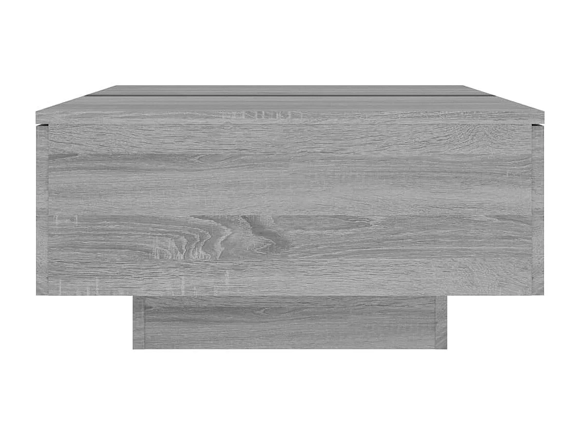 Mesa de centro madera contrachapada gris Sonoma 90x60x31 cm