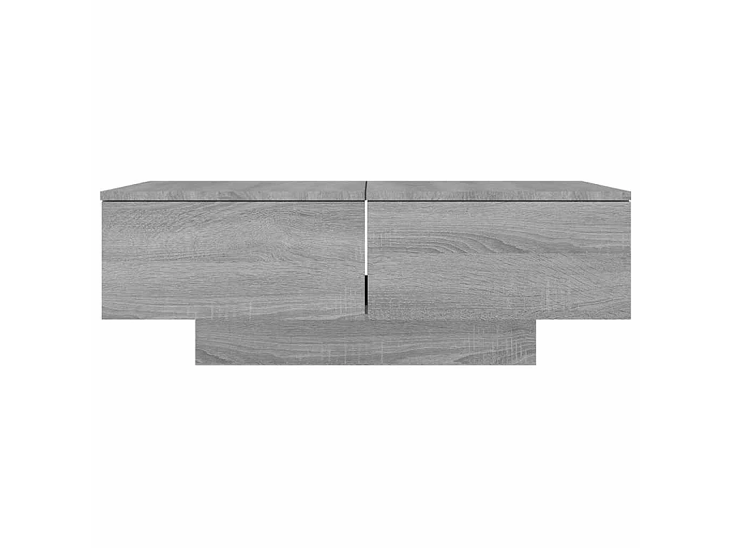 Table basse Sonoma gris 90x60x31 cm Bois d'ingénierie