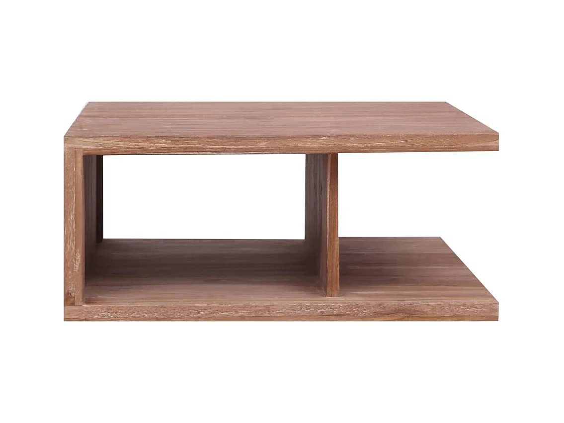 Couchtisch 70 x 70 x 30 cm Massivholz Teak