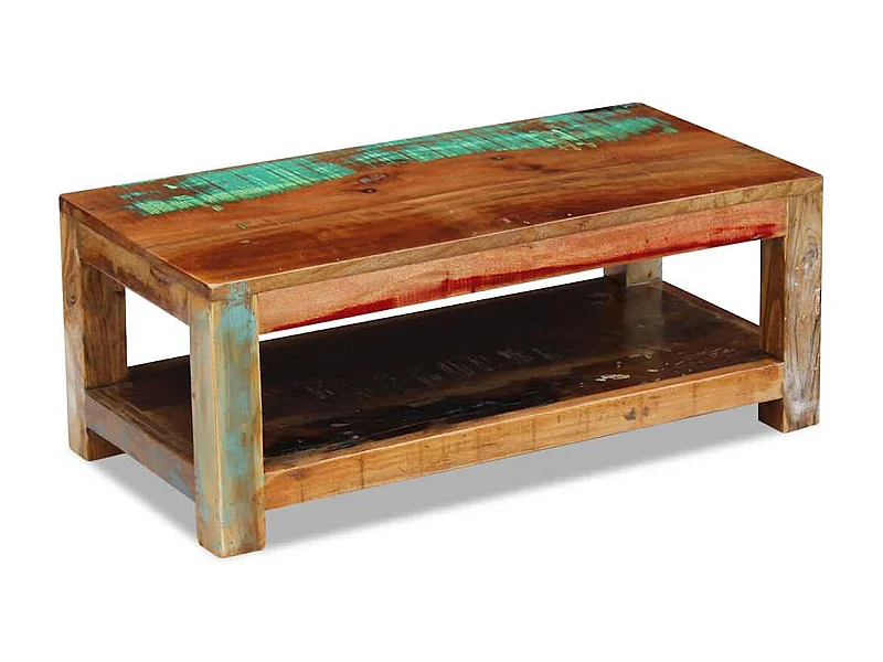 Couchtisch Altholz Massiv 90x45x35 cm