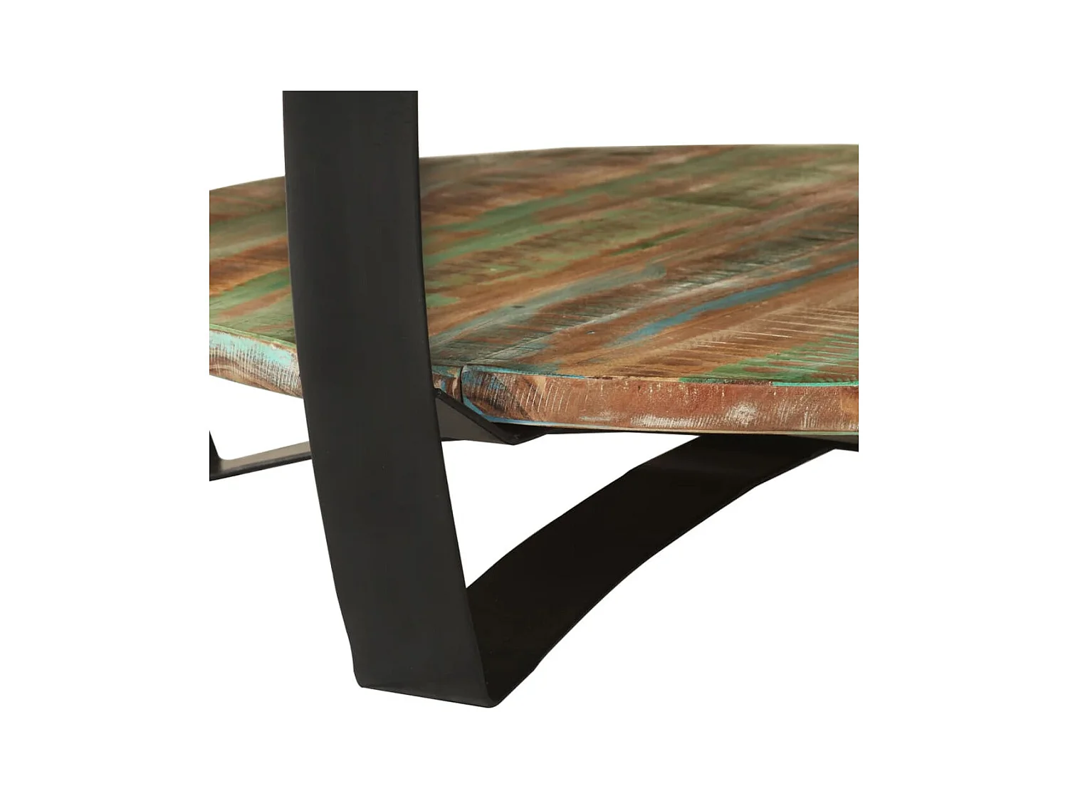 Tavolino da Salotto in Legno Massello Recuperato 65x32 cm