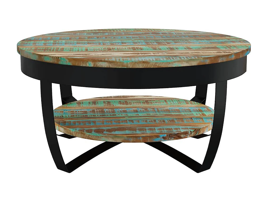 Salontafel 65x32 cm massief gerecycled hout