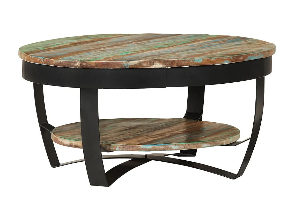 Salontafel 65x32 cm massief gerecycled hout