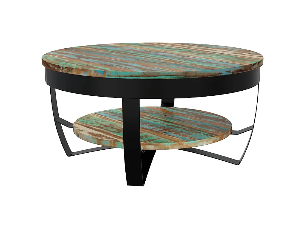 Table basse Bois massif de récupération 65x32 cm