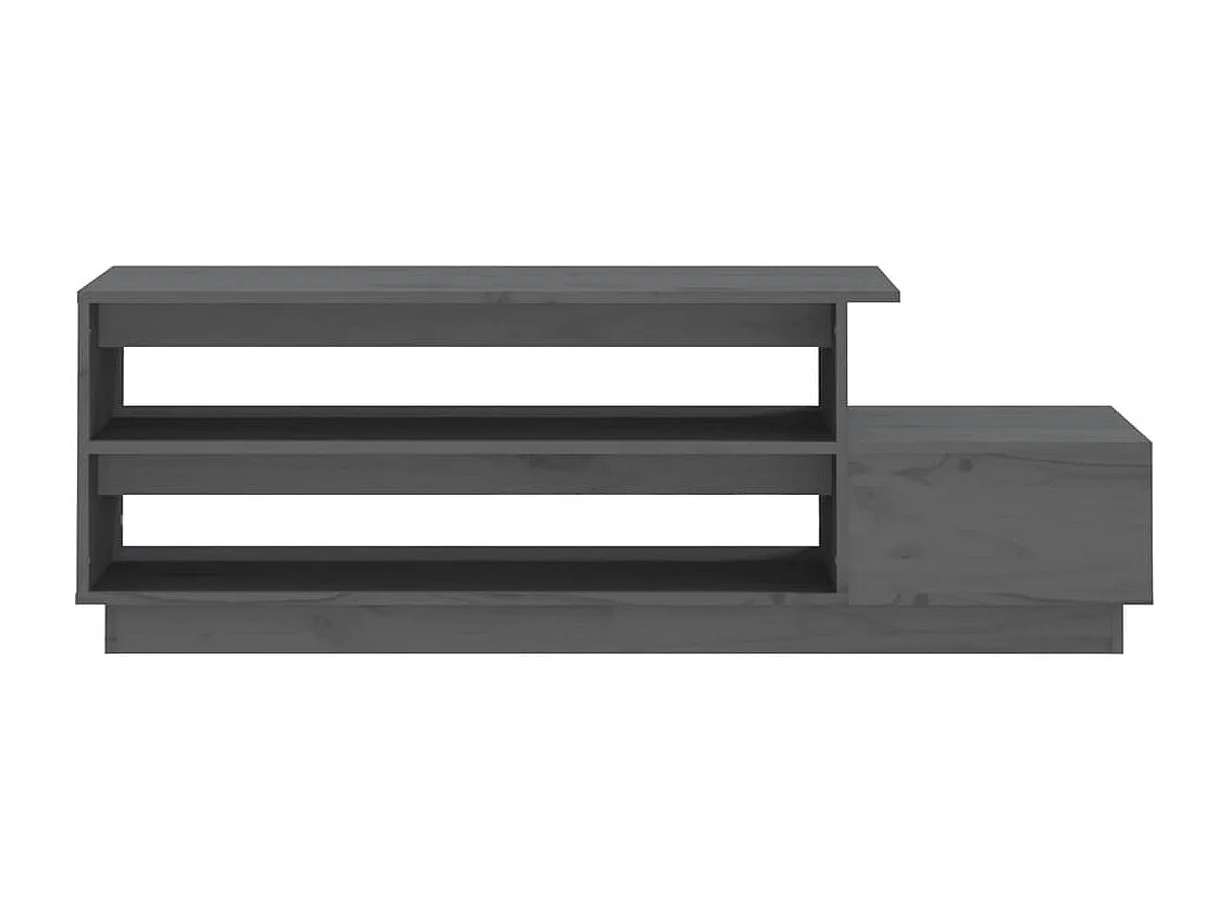 Table basse Gris 120x50x40,5 cm Bois massif de pin