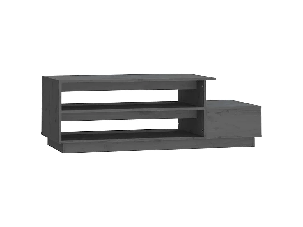 Salontafel 120x50x40,5 cm massief grenenhout grijs