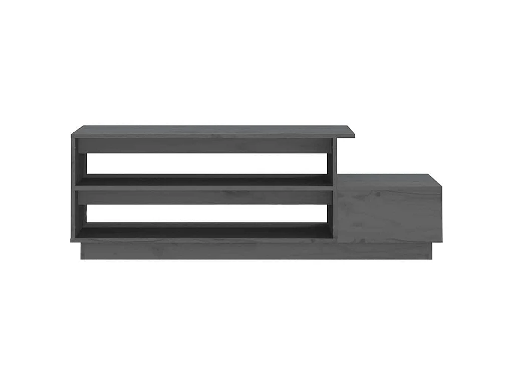 Salontafel 120x50x40,5 cm massief grenenhout grijs
