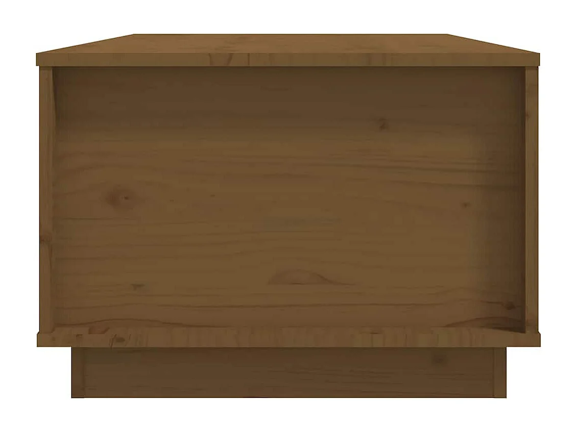 Couchtisch Honigbraun 100x50x35 cm Massivholz Kiefer