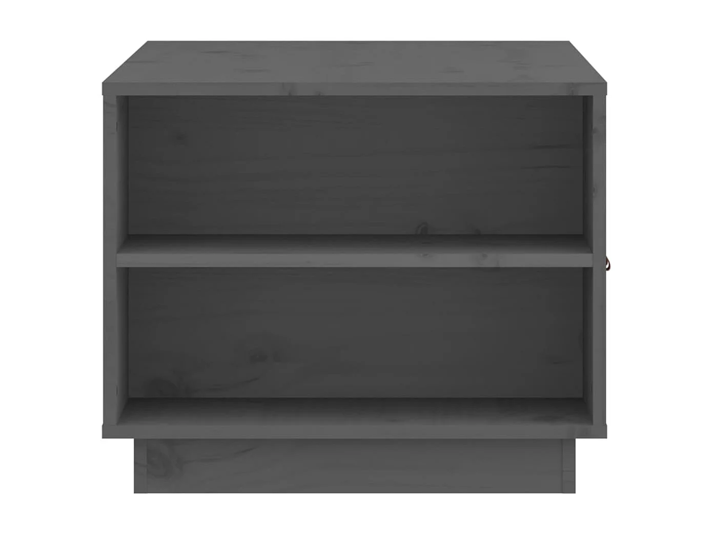 Tavolino da Salotto Grigio 100x50x41 cm Legno Massello di Pino