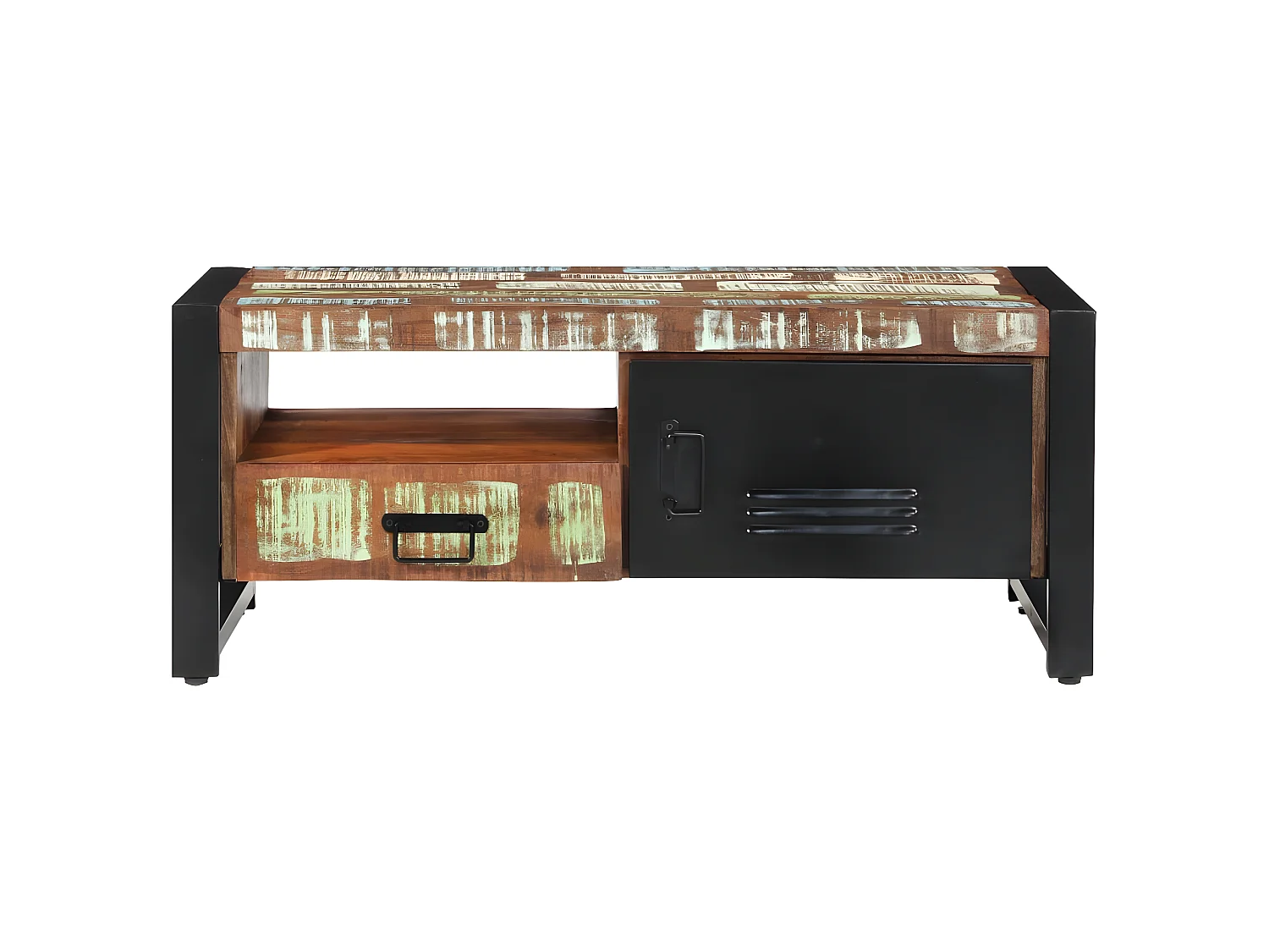 Table basse 100x50x41 cm Bois de récupération massif