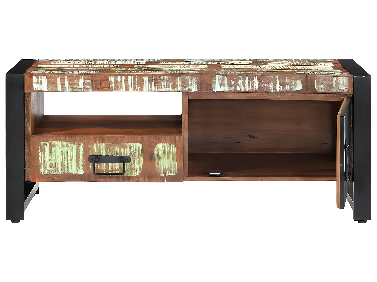 Table basse 100x50x41 cm Bois de récupération massif