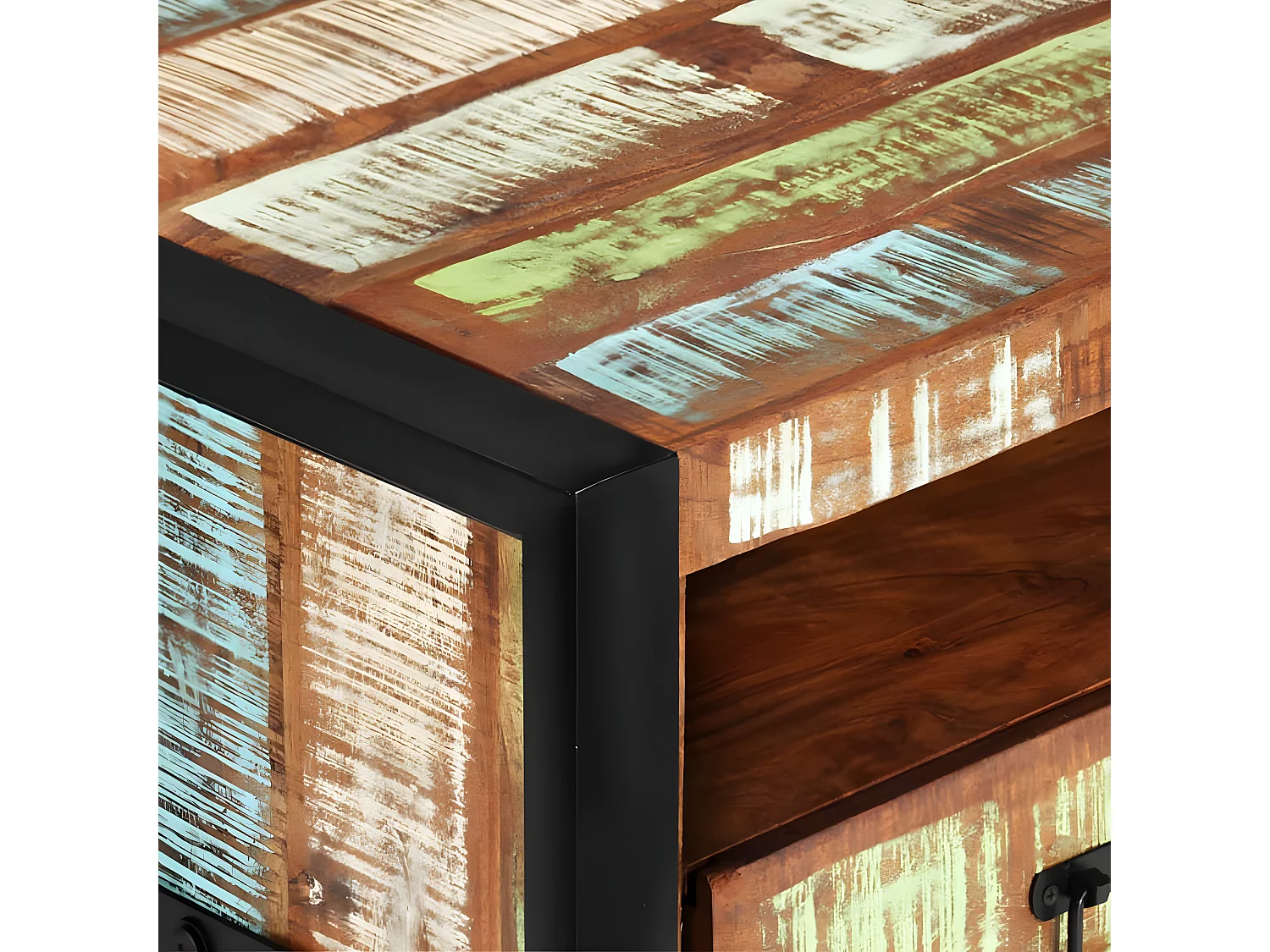 Table basse 100x50x41 cm Bois de récupération massif