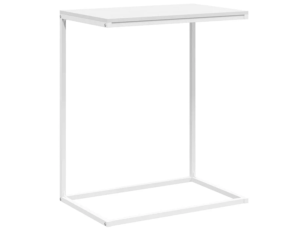 Table d'appoint Blanc 55x35x66 cm Bois d'ingénierie