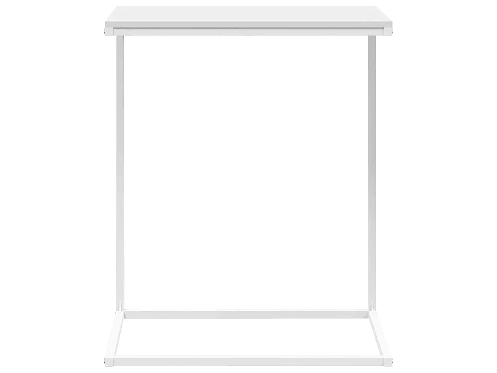 Table d'appoint Blanc 55x35x66 cm Bois d'ingénierie