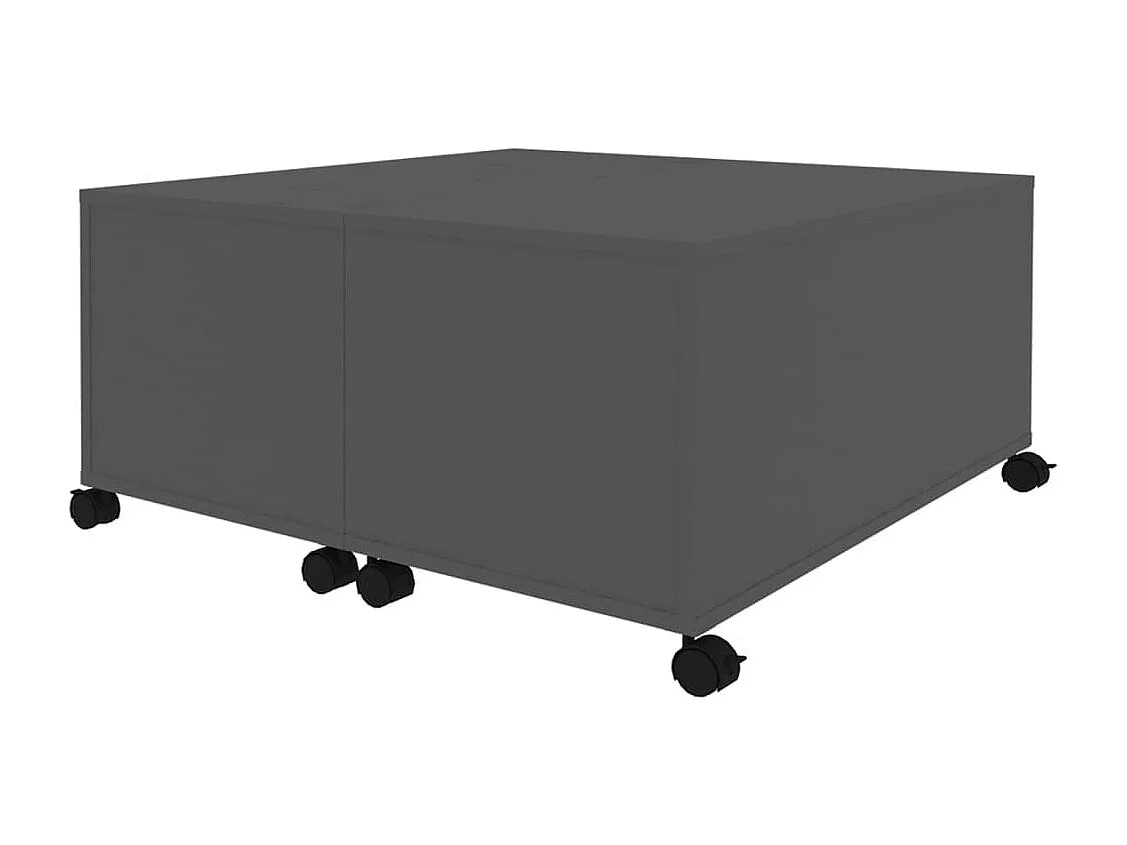 Salontafel 75x75x38 cm bewerkt hout grijs