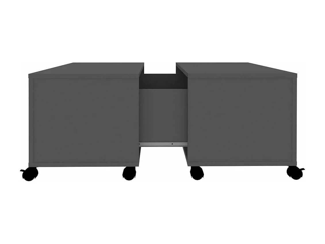 Salontafel 75x75x38 cm bewerkt hout grijs