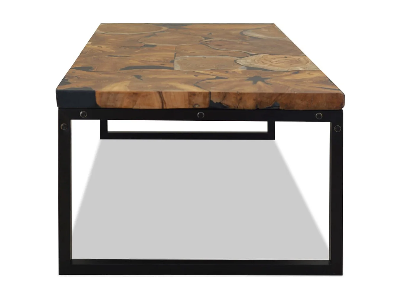 Table basse Teck Résine 110x60x40 cm