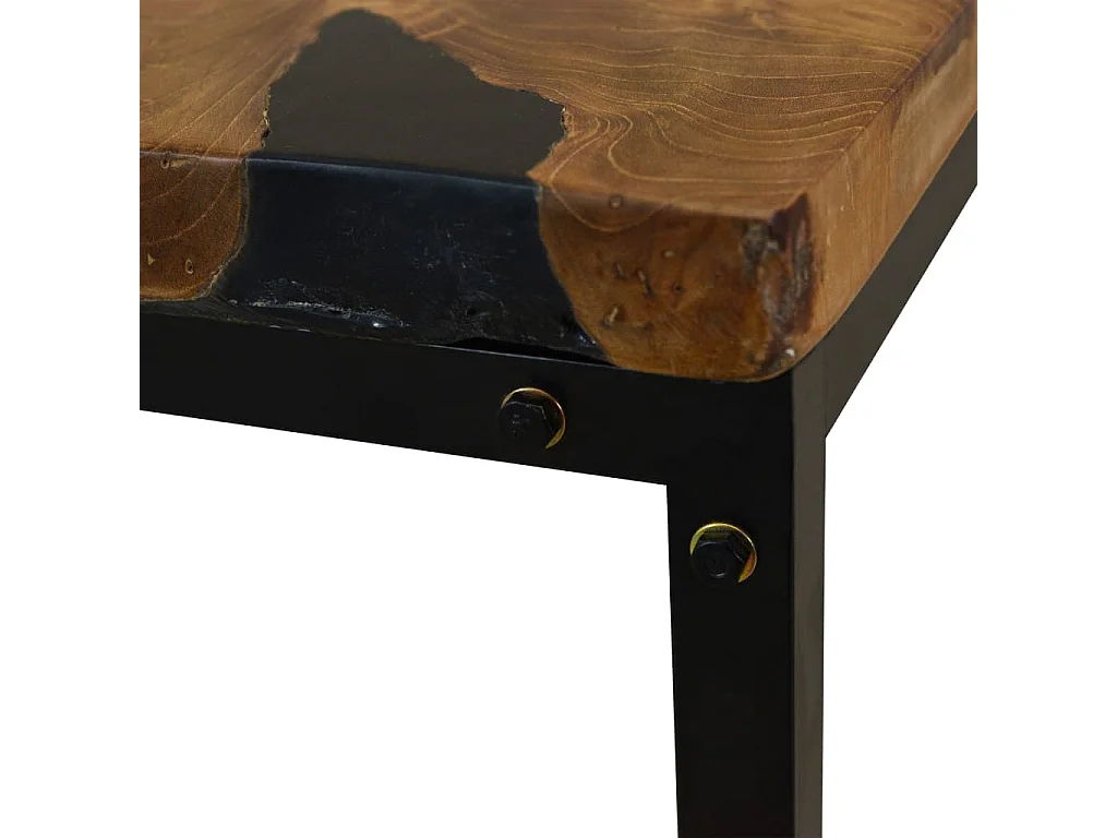 Table basse Teck Résine 110x60x40 cm