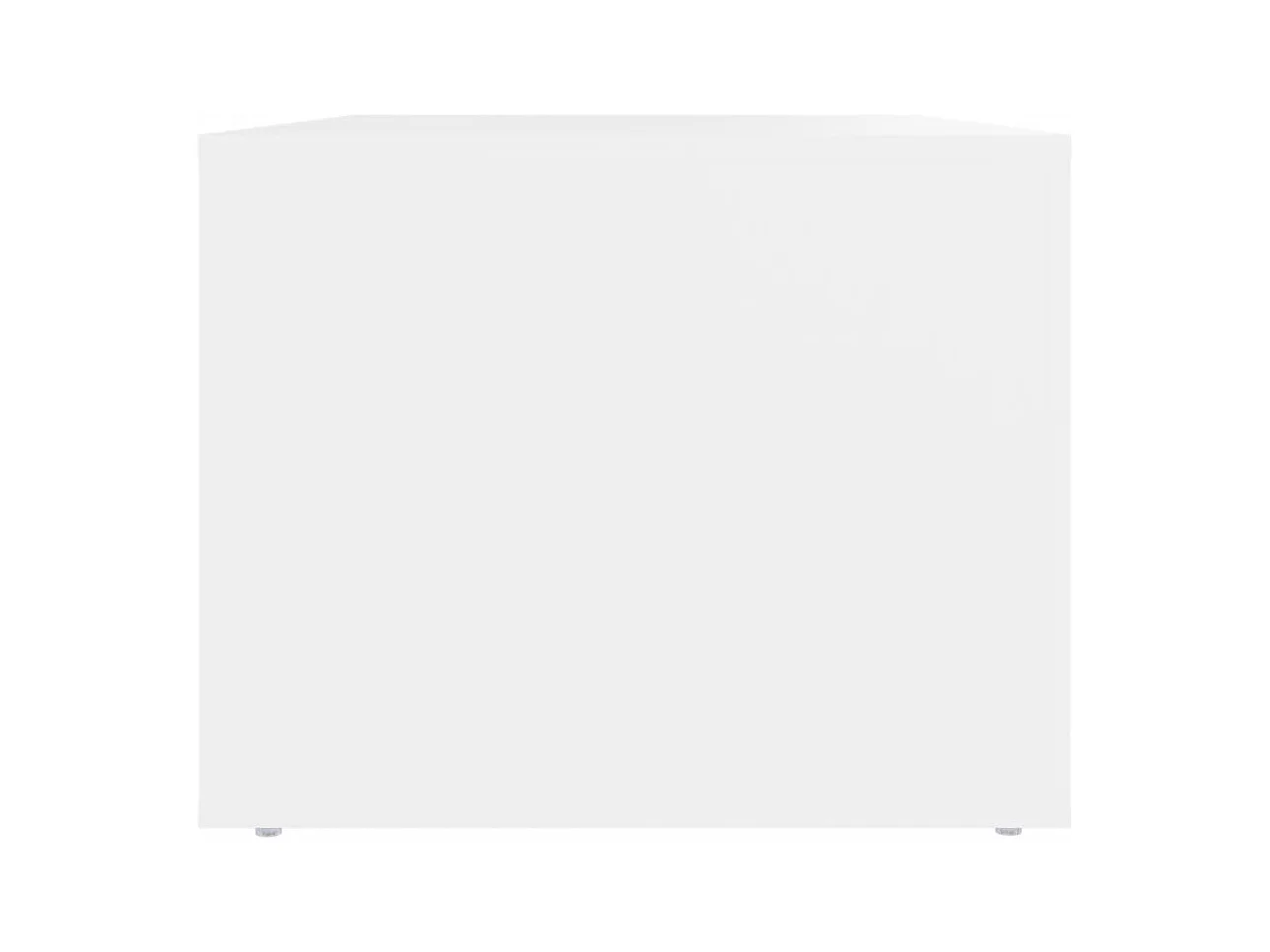 Table basse Blanc 80x50x40 cm Bois d'ingénierie