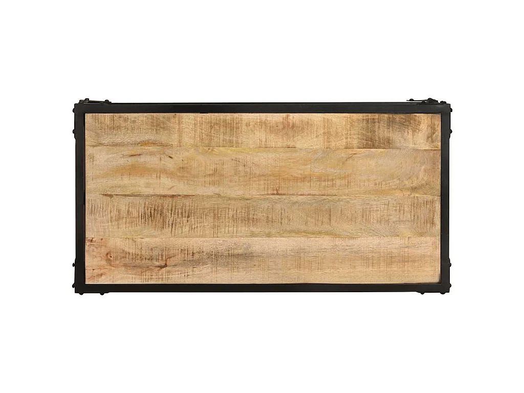Table basse 90x45x35 cm Bois de manguier massif brut