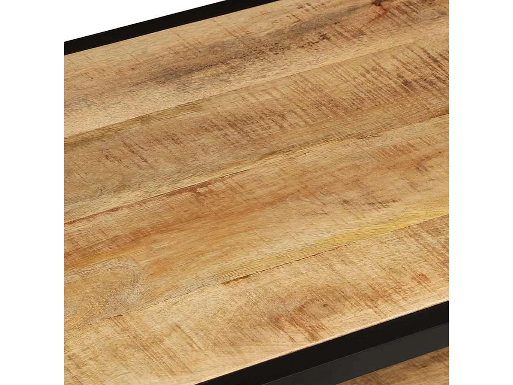 Table basse 90x45x35 cm Bois de manguier massif brut