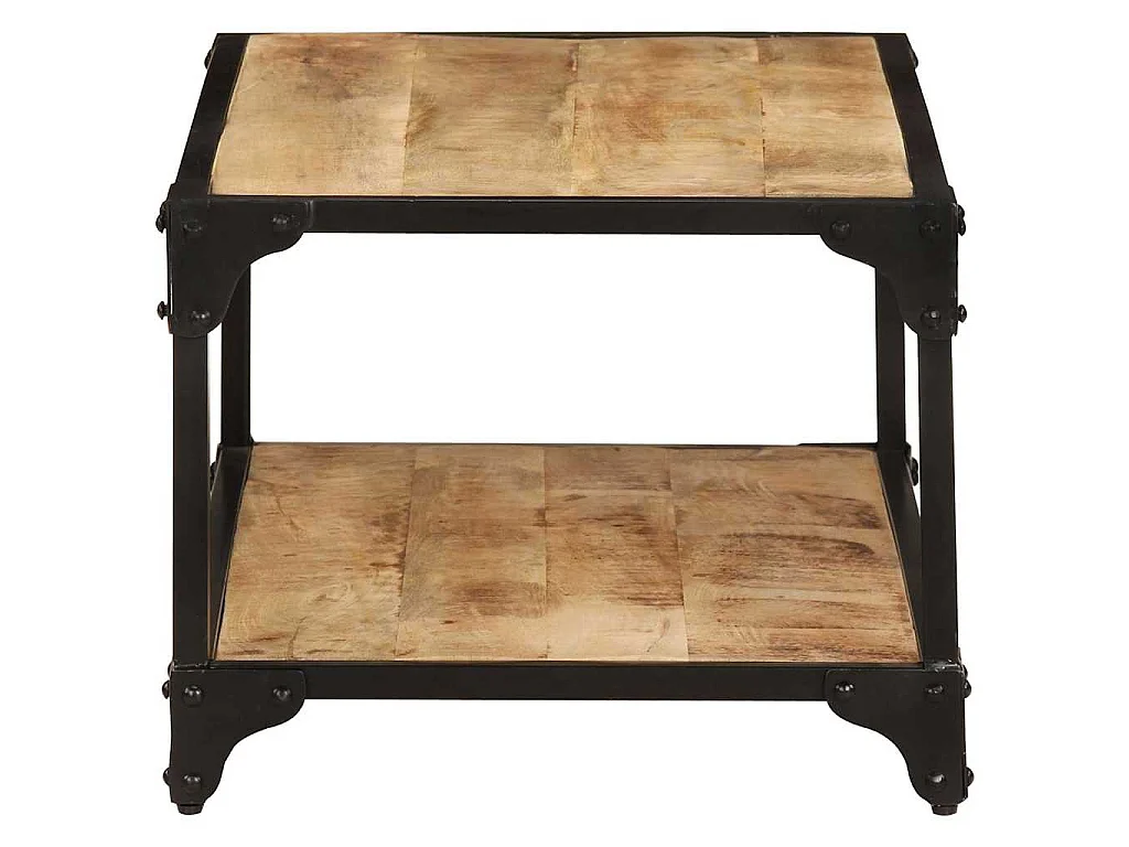 Salontafel 90x45x35 cm massief ruw mangohout