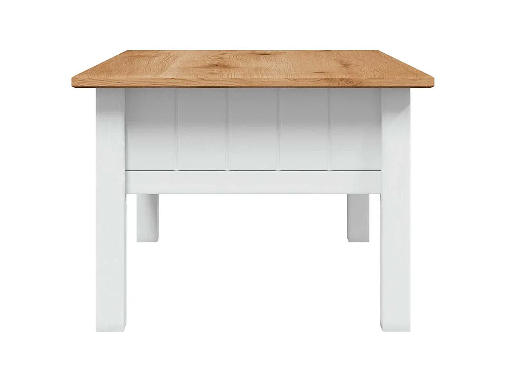 Table basse Blanc 100x60x43,5 cm Pin massif Assortiment Panama