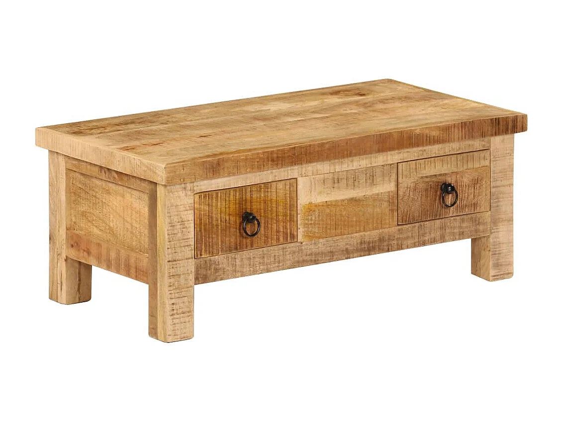 Couchtisch 90x45x35 cm Massivholz Mango