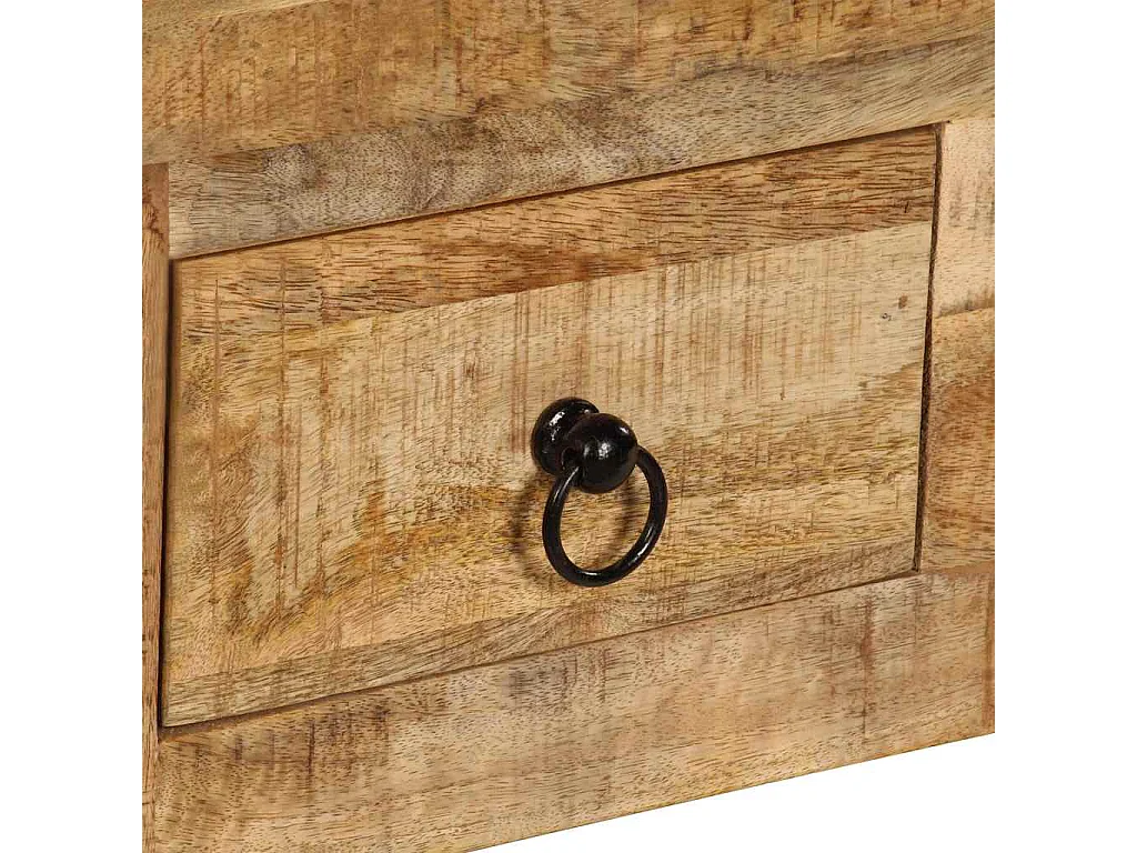 Tavolino da Salotto 90x45x35 cm in Legno Massello di Mango