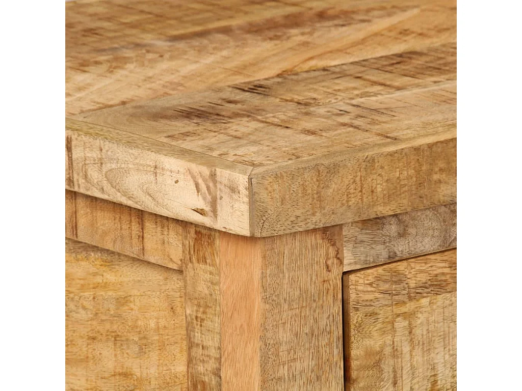 Tavolino da Salotto 90x45x35 cm in Legno Massello di Mango