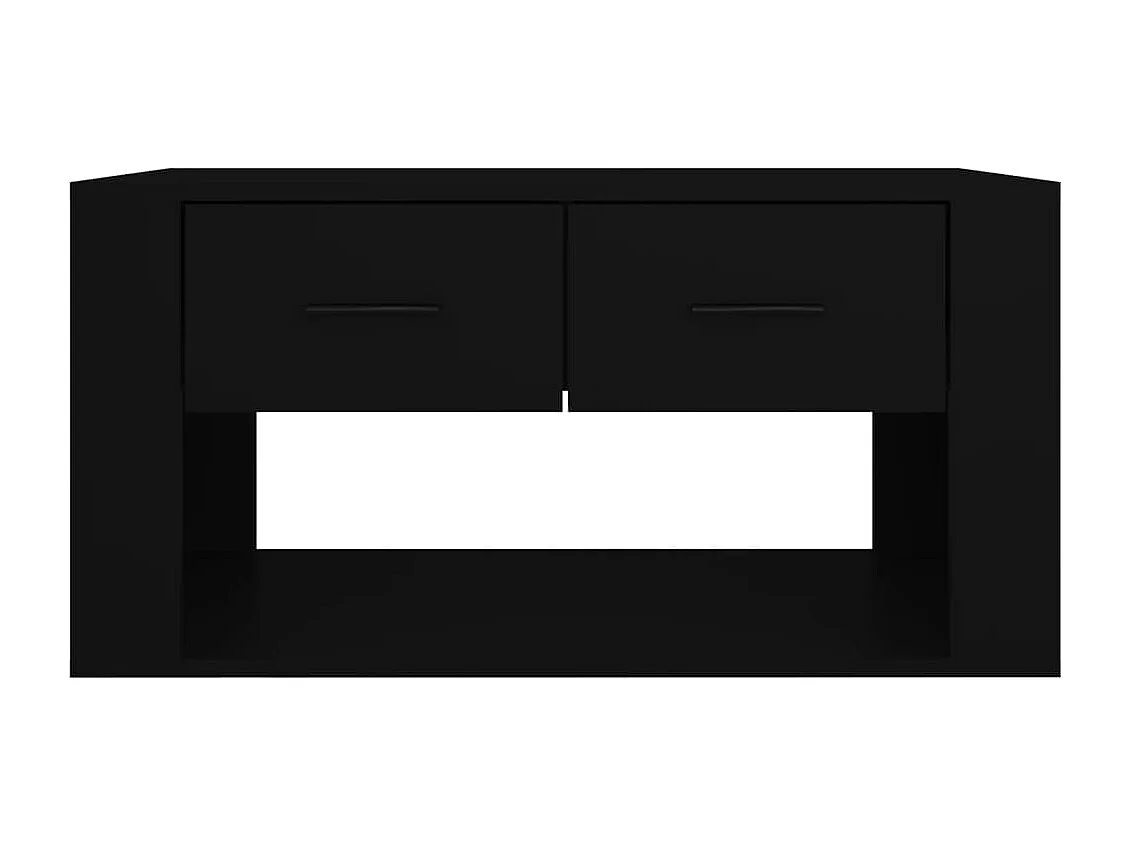 Salontafel 80x50x40 cm bewerkt hout zwart