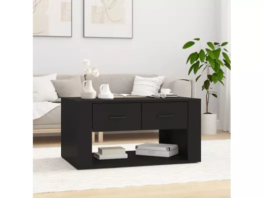 Kauf Unique Couchtisch Schwarz 80x50x40 cm Holzwerkstoff