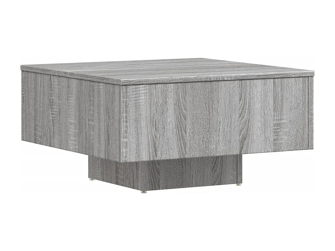 Mesa de centro madera de ingeniería gris Sonoma 60x60x31,5 cm