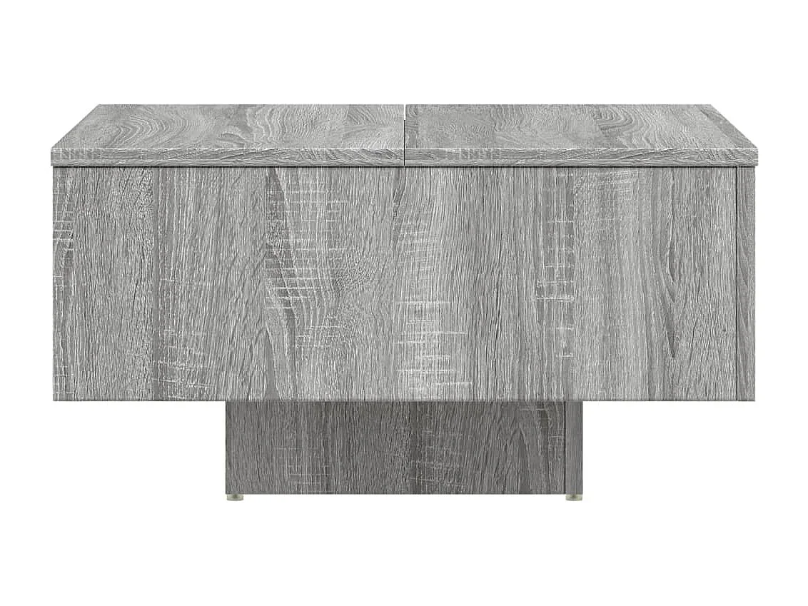 Mesa de centro madera de ingeniería gris Sonoma 60x60x31,5 cm