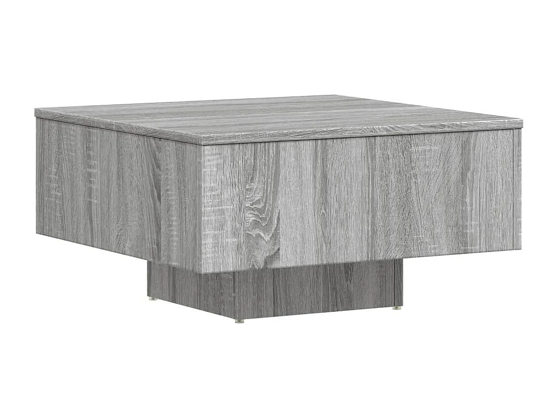 Mesa de centro madera de ingeniería gris Sonoma 60x60x31,5 cm