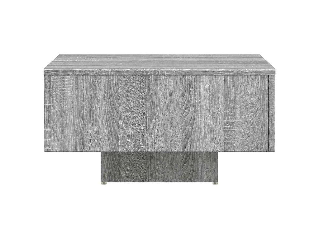 Table basse Sonoma gris 60x60x31,5 cm Bois d'ingénierie