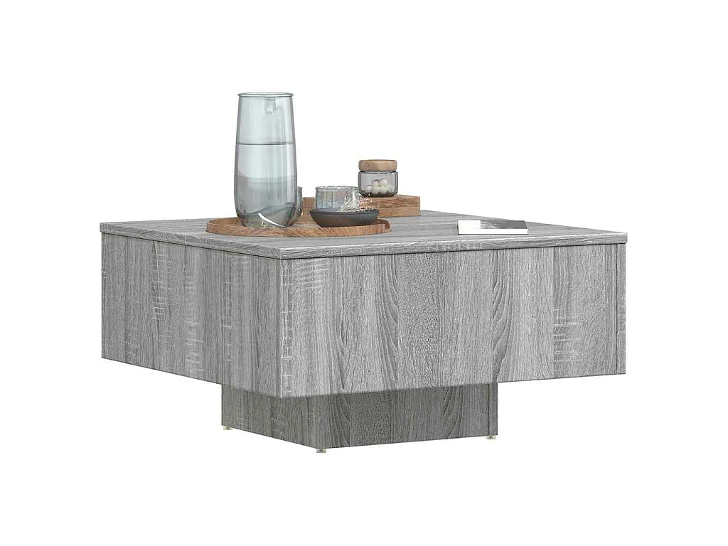 Table basse Sonoma gris 60x60x31,5 cm Bois d'ingénierie