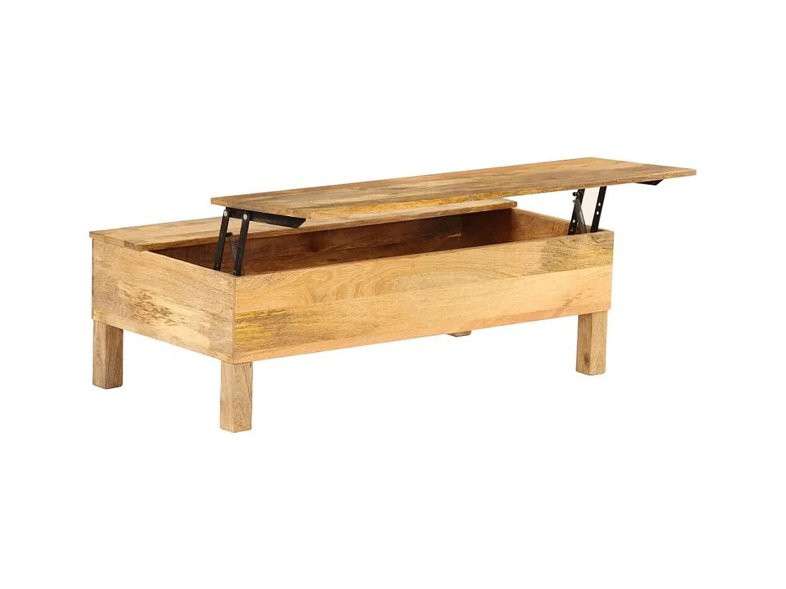 Table basse Bois de manguier massif 110x55x35 cm