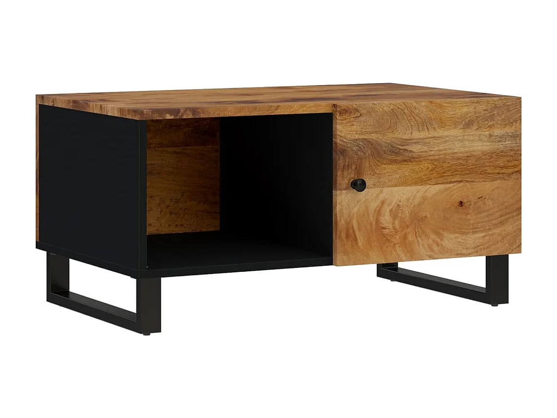 Table basse 80x50x40 cm Bois de manguier solide et d'ingénierie